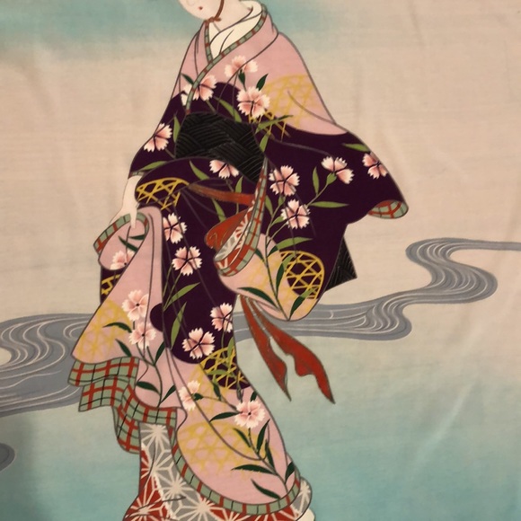 VINTAGE RARE JAPAN GRAPHIC SCARF - Picture 5 of 8